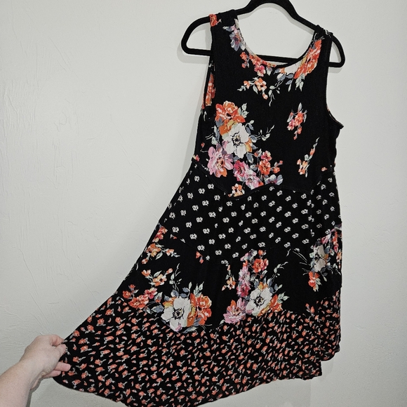 Bila Dress Womens Medium Gauzy Babydoll Floral Sleeveless Rayon Flowy Flattering - Picture 11 of 14
